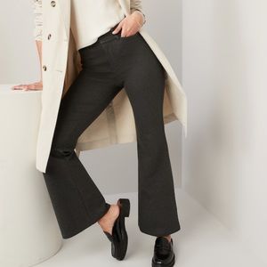 Old Navy Extra High-Waisted Stevie Trouser Flare Pants | Heather Grey